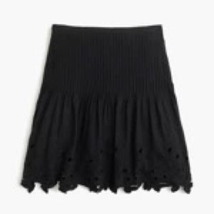 *LIKE NEW* J. Crew Eyelet Floral Mini Skirt - Runs big